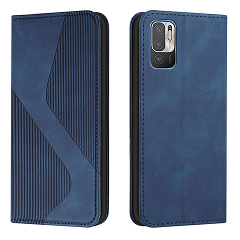 Coque Portefeuille Livre Cuir Etui Clapet H03X pour Xiaomi Redmi Note 10T 5G Bleu