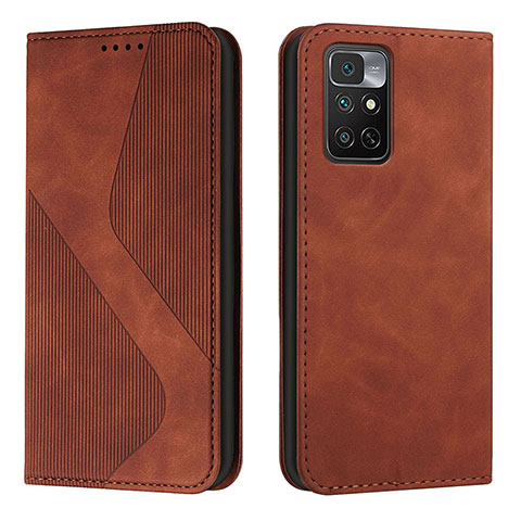 Coque Portefeuille Livre Cuir Etui Clapet H03X pour Xiaomi Redmi Note 11 4G (2022) Marron