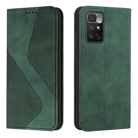 Coque Portefeuille Livre Cuir Etui Clapet H03X pour Xiaomi Redmi Note 11 4G (2022) Vert