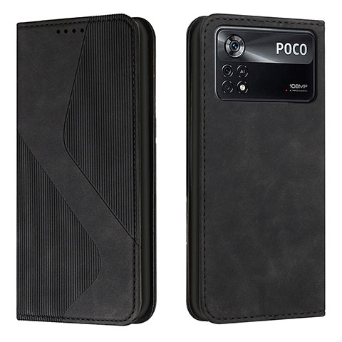 Coque Portefeuille Livre Cuir Etui Clapet H03X pour Xiaomi Redmi Note 11E Pro 5G Noir