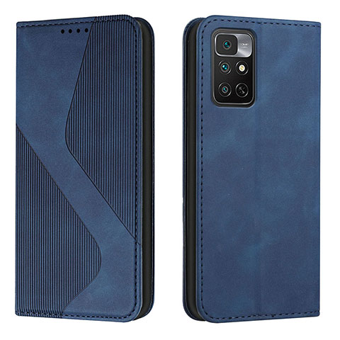 Coque Portefeuille Livre Cuir Etui Clapet H03X pour Xiaomi Redmi Note 11S 4G Bleu