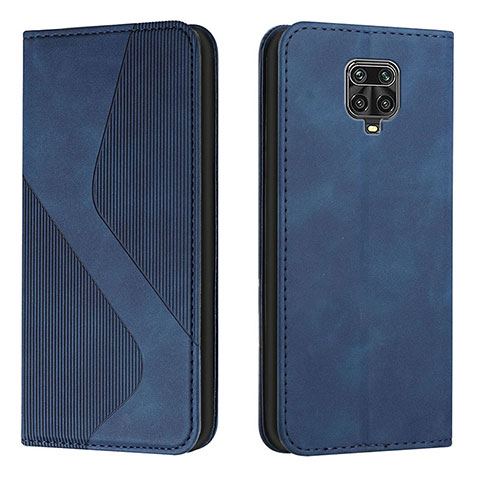 Coque Portefeuille Livre Cuir Etui Clapet H03X pour Xiaomi Redmi Note 9 Pro Max Bleu