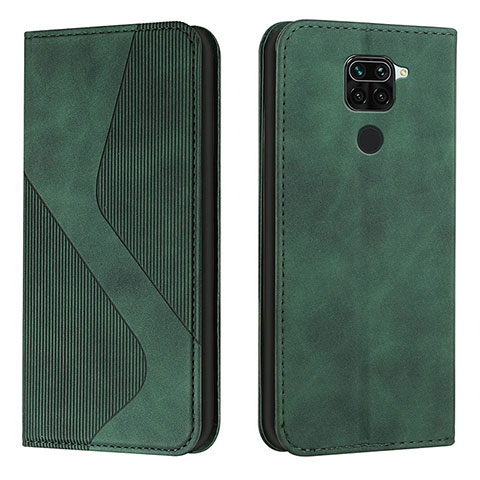 Coque Portefeuille Livre Cuir Etui Clapet H03X pour Xiaomi Redmi Note 9 Vert