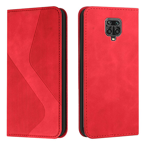 Coque Portefeuille Livre Cuir Etui Clapet H03X pour Xiaomi Redmi Note 9S Rouge