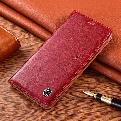 Coque Portefeuille Livre Cuir Etui Clapet H04P pour Apple iPhone Xs Max Rouge