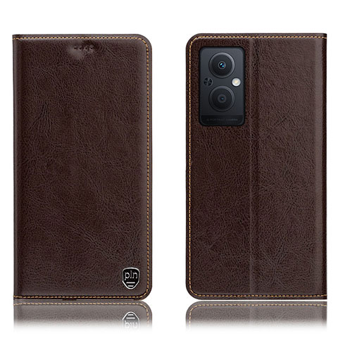 Coque Portefeuille Livre Cuir Etui Clapet H04P pour OnePlus Nord N20 5G Marron