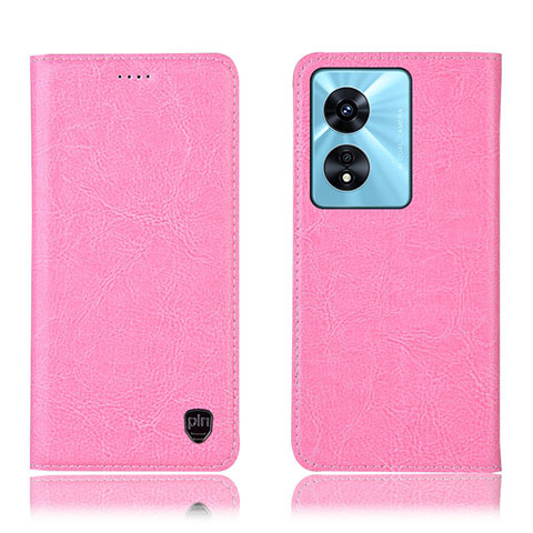 Coque Portefeuille Livre Cuir Etui Clapet H04P pour Oppo A1 5G Rose