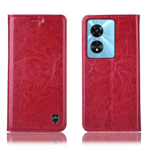 Coque Portefeuille Livre Cuir Etui Clapet H04P pour Oppo A1 Pro 5G Rouge