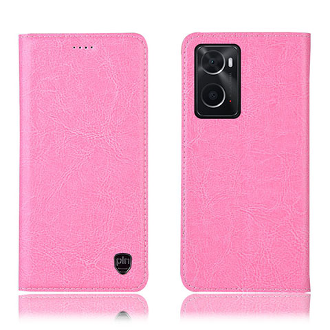 Coque Portefeuille Livre Cuir Etui Clapet H04P pour Oppo A36 Rose