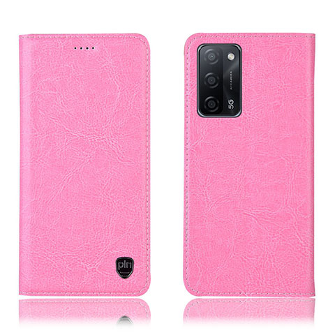 Coque Portefeuille Livre Cuir Etui Clapet H04P pour Oppo A53s 5G Rose