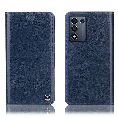 Coque Portefeuille Livre Cuir Etui Clapet H04P pour Realme 9 SE 5G Bleu