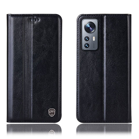 Coque Portefeuille Livre Cuir Etui Clapet H04P pour Xiaomi Mi 12 Lite 5G Noir