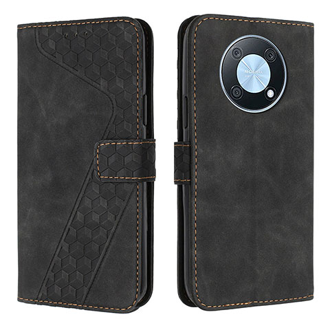 Coque Portefeuille Livre Cuir Etui Clapet H04X pour Huawei Enjoy 50 Pro Noir