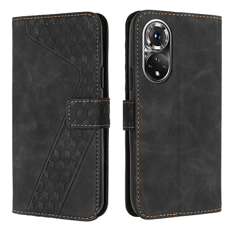 Coque Portefeuille Livre Cuir Etui Clapet H04X pour Huawei Honor 50 Pro 5G Noir