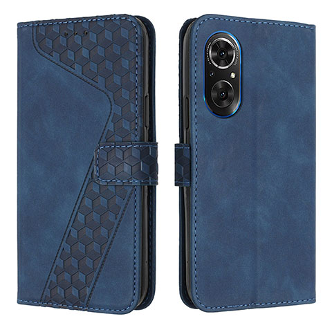 Coque Portefeuille Livre Cuir Etui Clapet H04X pour Huawei Honor 50 SE 5G Bleu