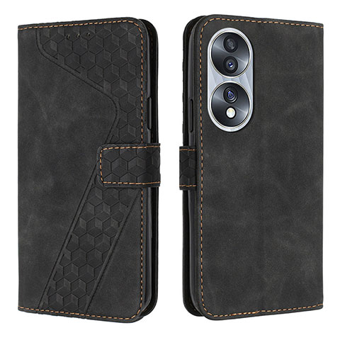 Coque Portefeuille Livre Cuir Etui Clapet H04X pour Huawei Honor 70 5G Noir