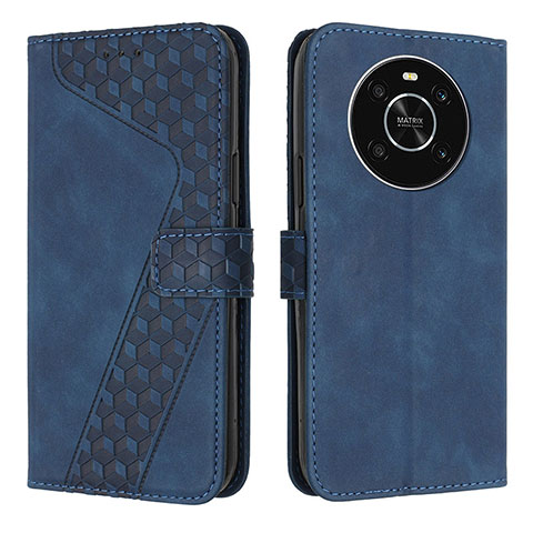 Coque Portefeuille Livre Cuir Etui Clapet H04X pour Huawei Honor Magic4 Lite 4G Bleu