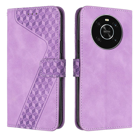 Coque Portefeuille Livre Cuir Etui Clapet H04X pour Huawei Honor Magic4 Lite 4G Violet