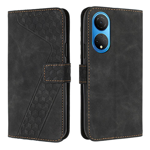 Coque Portefeuille Livre Cuir Etui Clapet H04X pour Huawei Honor X7 Noir