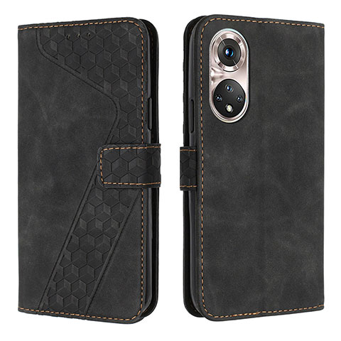 Coque Portefeuille Livre Cuir Etui Clapet H04X pour Huawei P50 Noir