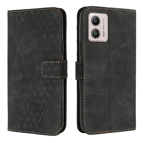 Coque Portefeuille Livre Cuir Etui Clapet H04X pour Motorola Moto G53 5G Noir