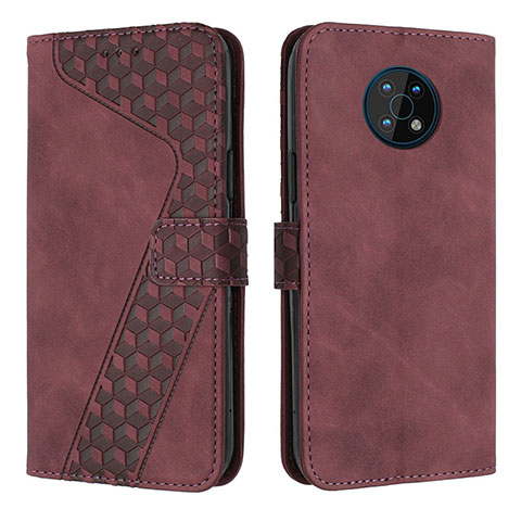 Coque Portefeuille Livre Cuir Etui Clapet H04X pour Nokia G50 5G Rouge