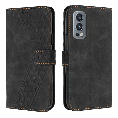 Coque Portefeuille Livre Cuir Etui Clapet H04X pour OnePlus Nord 2 5G Noir