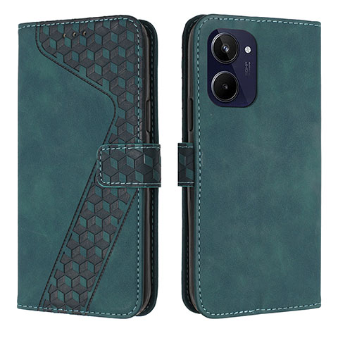 Coque Portefeuille Livre Cuir Etui Clapet H04X pour Realme 10 Pro 5G Vert