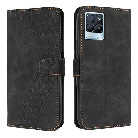 Coque Portefeuille Livre Cuir Etui Clapet H04X pour Realme 8 4G Noir