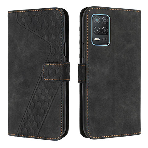 Coque Portefeuille Livre Cuir Etui Clapet H04X pour Realme 8 5G Noir