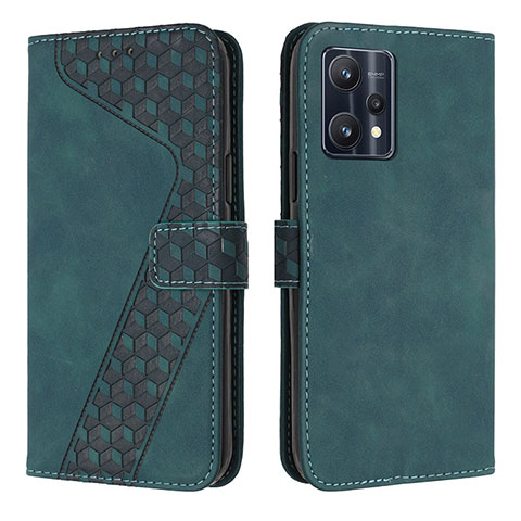 Coque Portefeuille Livre Cuir Etui Clapet H04X pour Realme 9 Pro 5G Vert