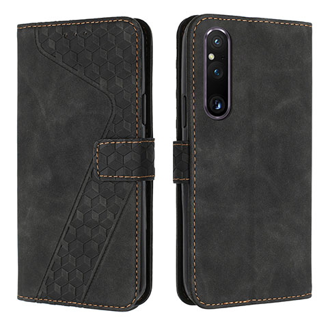 Coque Portefeuille Livre Cuir Etui Clapet H04X pour Sony Xperia 1 V Noir