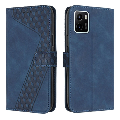 Coque Portefeuille Livre Cuir Etui Clapet H04X pour Vivo iQOO U5x Bleu