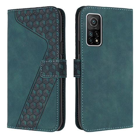 Coque Portefeuille Livre Cuir Etui Clapet H04X pour Xiaomi Mi 10T 5G Vert