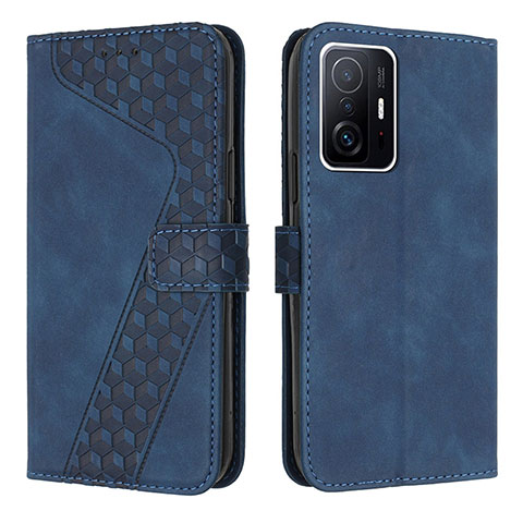 Coque Portefeuille Livre Cuir Etui Clapet H04X pour Xiaomi Mi 11T 5G Bleu