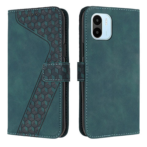 Coque Portefeuille Livre Cuir Etui Clapet H04X pour Xiaomi Poco C50 Vert