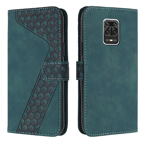 Coque Portefeuille Livre Cuir Etui Clapet H04X pour Xiaomi Poco M2 Pro Vert