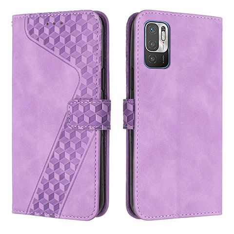 Coque Portefeuille Livre Cuir Etui Clapet H04X pour Xiaomi POCO M3 Pro 5G Violet