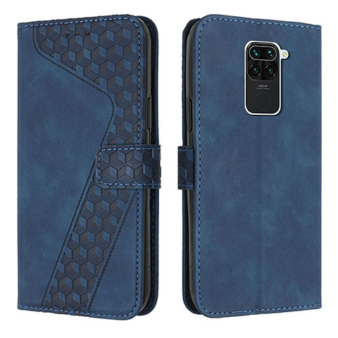 Coque Portefeuille Livre Cuir Etui Clapet H04X pour Xiaomi Redmi 10X 4G Bleu