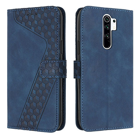 Coque Portefeuille Livre Cuir Etui Clapet H04X pour Xiaomi Redmi 9 Bleu