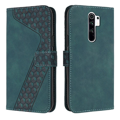 Coque Portefeuille Livre Cuir Etui Clapet H04X pour Xiaomi Redmi 9 Vert