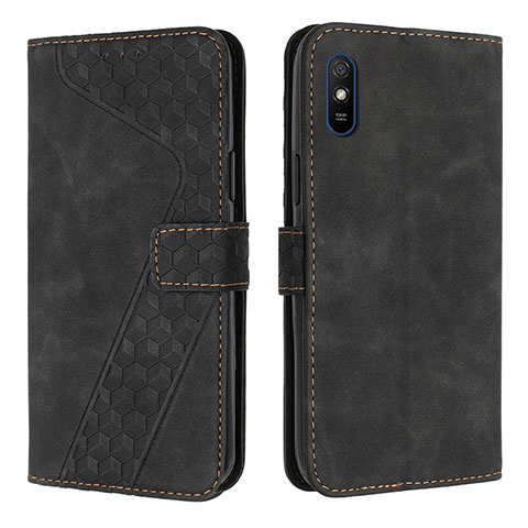 Coque Portefeuille Livre Cuir Etui Clapet H04X pour Xiaomi Redmi 9AT Noir