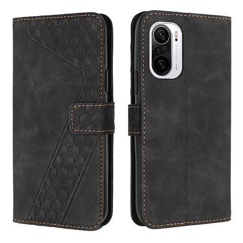 Coque Portefeuille Livre Cuir Etui Clapet H04X pour Xiaomi Redmi K40 5G Noir