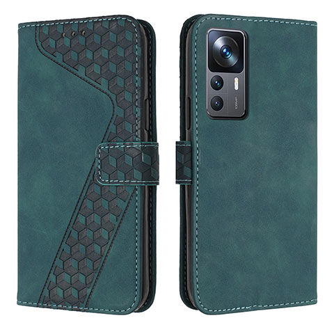 Coque Portefeuille Livre Cuir Etui Clapet H04X pour Xiaomi Redmi K50 Ultra 5G Vert