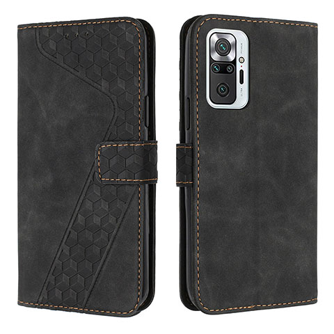 Coque Portefeuille Livre Cuir Etui Clapet H04X pour Xiaomi Redmi Note 10 Pro 4G Noir