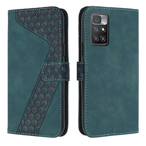 Coque Portefeuille Livre Cuir Etui Clapet H04X pour Xiaomi Redmi Note 11 4G (2021) Vert