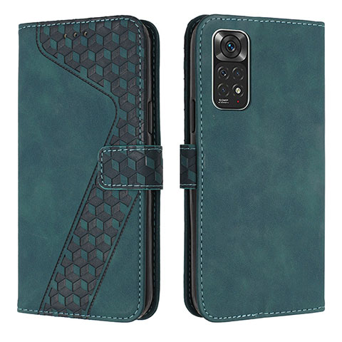 Coque Portefeuille Livre Cuir Etui Clapet H04X pour Xiaomi Redmi Note 11 4G (2022) Vert