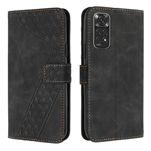 Coque Portefeuille Livre Cuir Etui Clapet H04X pour Xiaomi Redmi Note 11S 4G Noir