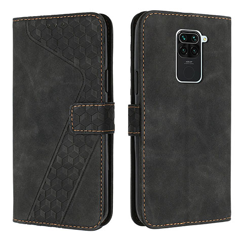 Coque Portefeuille Livre Cuir Etui Clapet H04X pour Xiaomi Redmi Note 9 Noir