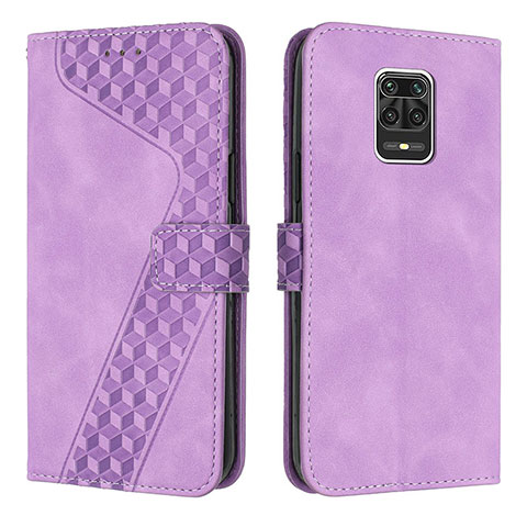 Coque Portefeuille Livre Cuir Etui Clapet H04X pour Xiaomi Redmi Note 9 Pro Violet